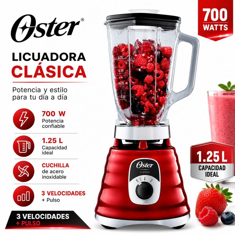 Licuadora 1.25LT BLST4126R Rojo
