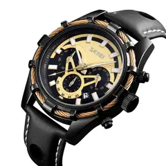 Skmei - Reloj 9189 Correa de cuero para Caballero