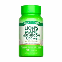 Nature'S Truth - Lion's Mane Mushroom 2100 mg / Melena de Leon - 50 Cápsulas