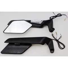 UNIVERSAL - ESPEJO ALERON DIAMANTE CON LUZ NAKED MOTO
