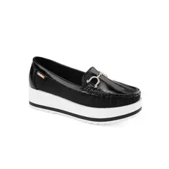 Via Uno - Mocasin 3J8928-5 Black - Mujer