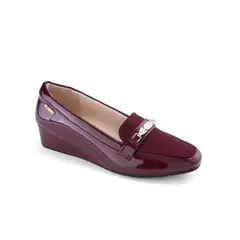 Via Uno - Mocasin Pl566 Burgundy - Mujer