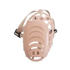 GENERICO - Bozal Canasta De Plástico Rosado Para Perros Talla 6