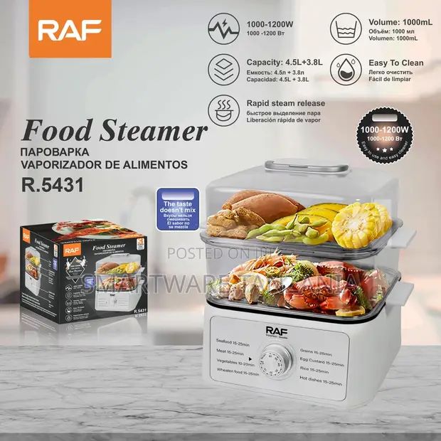 VAPORERA DE ALIMENTOS DE 2 NIVELES BUENA POTENCIA