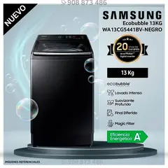 SAMSUNG - Lavadora 13 Kg Carga Superior WA13CG5441BV - Modelo Nuevo
