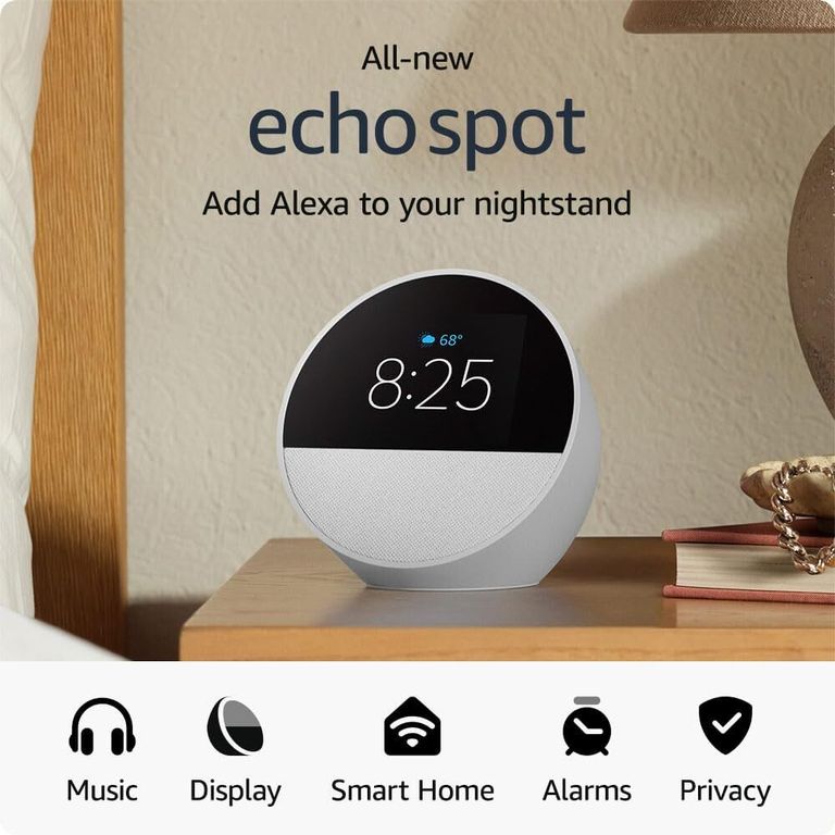PARLANTE INTELIGENTE ECHO SPOT - BLANCO GLACIAR