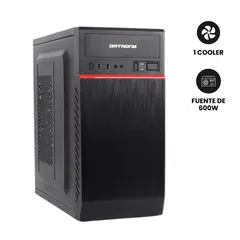 DATAONE - CASE PC DE OFICINA CON FUENTE PODER 600W ORION 586