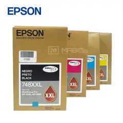 EPSON - Kit 4 Tinta T748XXL WF-6090, WF-6590 Original - 202ml - 69ml