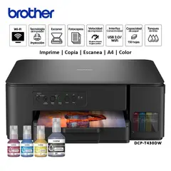 Brother - Impresora Multifuncional DCP-T430W WIFI USB