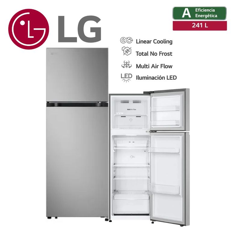 REFRIGERADORA 241LT COLOR PLATEADO MOD VT24BPY