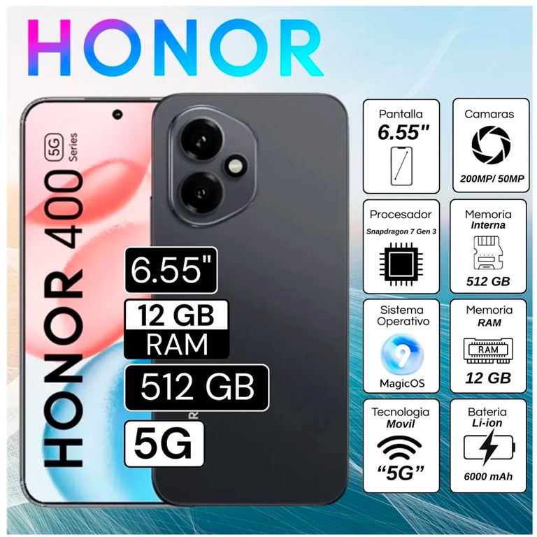 CELULAR 400 12RAM 512GB NEGRO