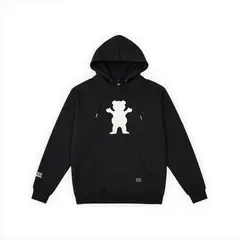 GRIZZLY GRIPTAPE - POLERA HOODIE PRINT OG BEAR BASIC BLACK