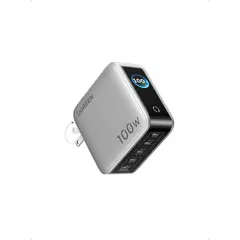 UGREEN - Cargador GaN Carga Rápida 100W De 5 Puertos Con Pantalla Inteligente