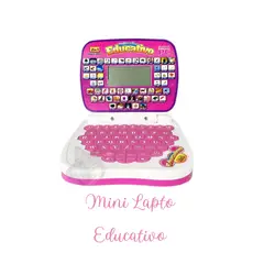 OEM - Mini Lapto Educativo Con Mouse Para Niños Rosa