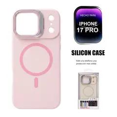 GENERICO - Funda De Silicona Con MagSafe y Parante Para Iphone 17 Pro