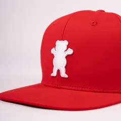 GRIZZLY GRIPTAPE - GORRA CAPS OG BEAR RED WHITE