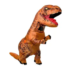GENERICO - Disfraz Dinosaurio T-Rex Inflable para Niños Halloween Cosplay