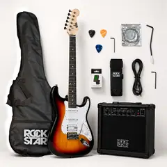 ROCKSTAR - Guitarra Electrica Pack Clasico Sumbarst