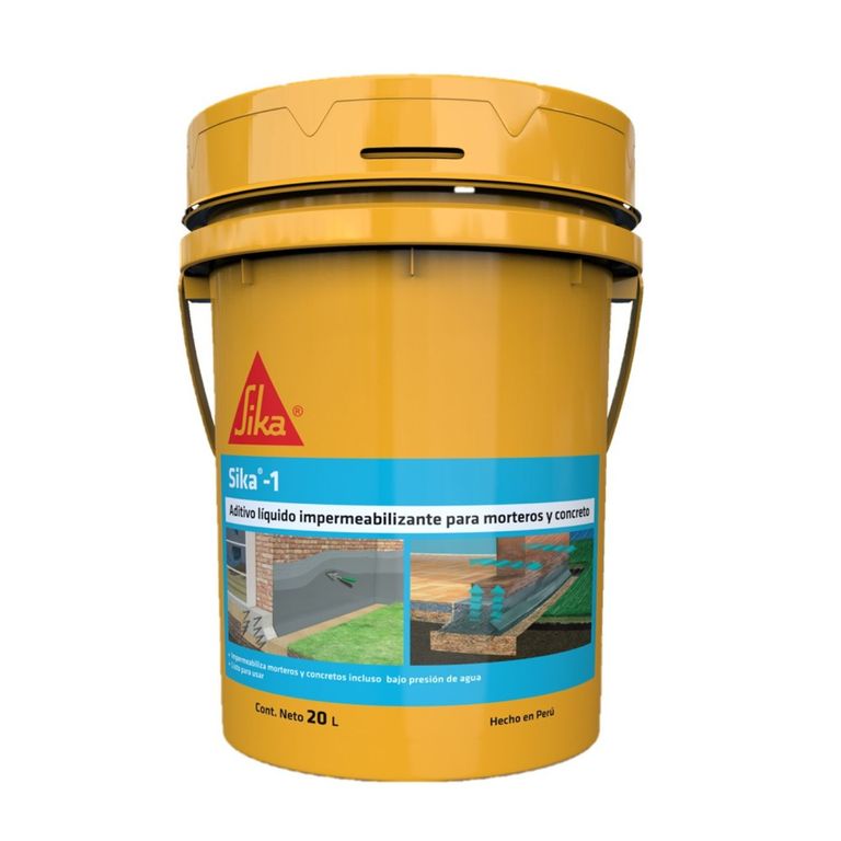 Aditivo impermeabilizante liquido 1- balde ( 20 Ltr) / Blanco