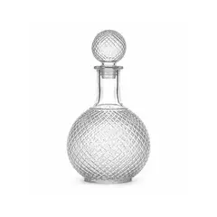OEM - Licorera de Vidrio Tipo Bola con Tapa Botella para Whisky Ron Licor Decorativa Elegante para Bar
