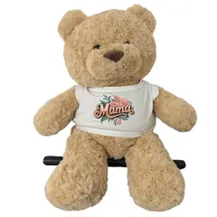 GENERICO - Oso de Peluche Gigante 60cm Antialérgico Personalizado Día de la Madre Regalo diseño Mamá-3