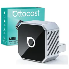 OTTOCAST - Adaptador 2 en 1 Inalámbrico CarPlay y Android Auto WiFi 5GHz USB AC