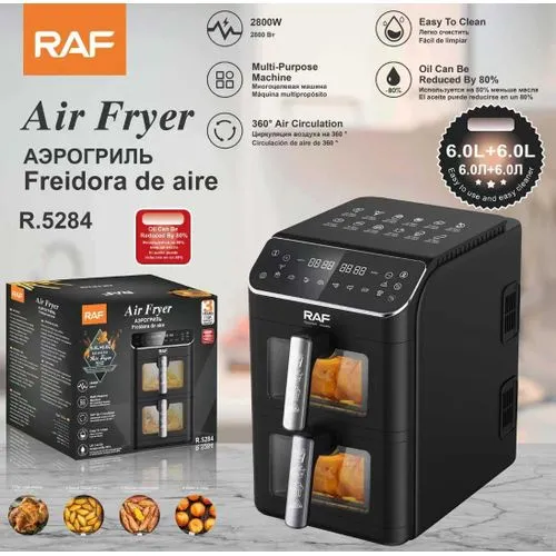 FREIDORA DE AIRE DE 6L+6L DIGITAL