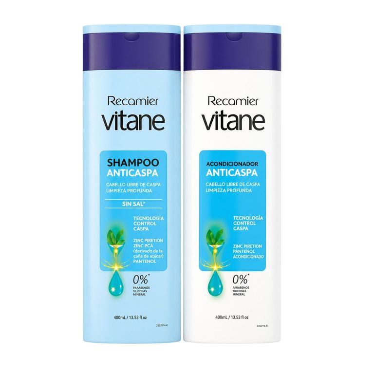 Pack Shampoo Y Acondic. Anticaspa 400 ml - VITANE