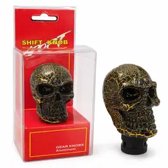 JET - Perilla Palanca De Cambio Calavera Con Adaptadores