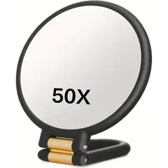 GENERICO - Espejo De Aumento Doble Cara 1X 50X Portátil