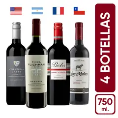 GENERICO - Packx4 Cabernets del Mundo
