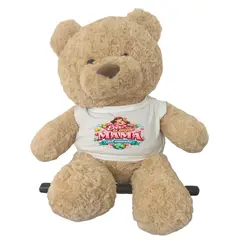 GENERICO - Oso de Peluche Gigante 60cm Antialérgico Personalizado Día de la Madre Regalo diseño Mamá-6