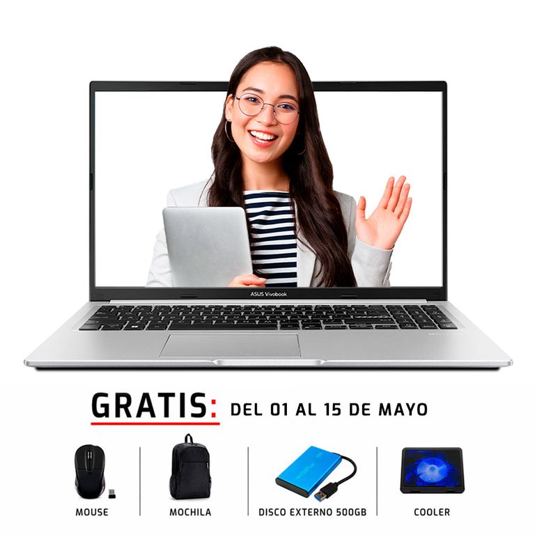 LAPTOP Vivobook 15 M1502N 15 15.6’’ AMD Ryzen 7 170 24GB DDR5 500GB GRIS