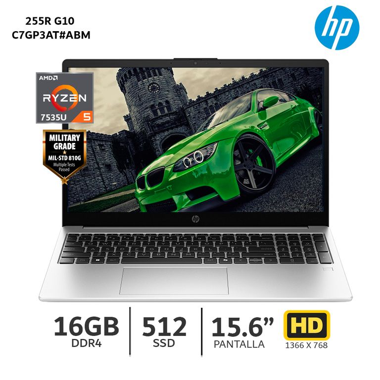 Laptop 255R G10 Ryzen 5 7535U / 16GBb Ram / 512Gb SSD / 15.6” HD – C7GP3AT#ABM
