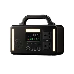INKOMAQ CORPORATION - POWERBANK MINI INKOMAQ 300W con CARGA SOLAR COLOR NEGRO