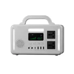 INKOMAQ CORPORATION - POWERBANK MINI INKOMAQ 300W con CARGA SOLAR COLOR BLANCO