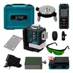 XTD - NIVEL LASER 16 LÍNEAS 360° + MEDIDOR LASER