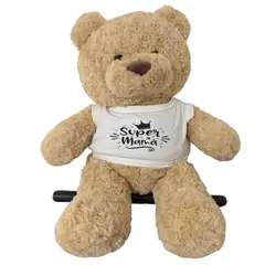 GENERICO - Oso de Peluche Gigante 60cm Antialérgico Personalizado Día de la Madre Regalo diseño Mamá-9