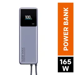 XIAOMI - Cargador Portátil Carga Rápida 165W 10000mAh Cable Integrado USB-C Pantalla LED