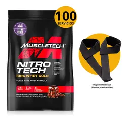 Muscletech - NITROTECH 100% WHEY GOLD 8 LB SABOR CHOCOLATE - STRAPS