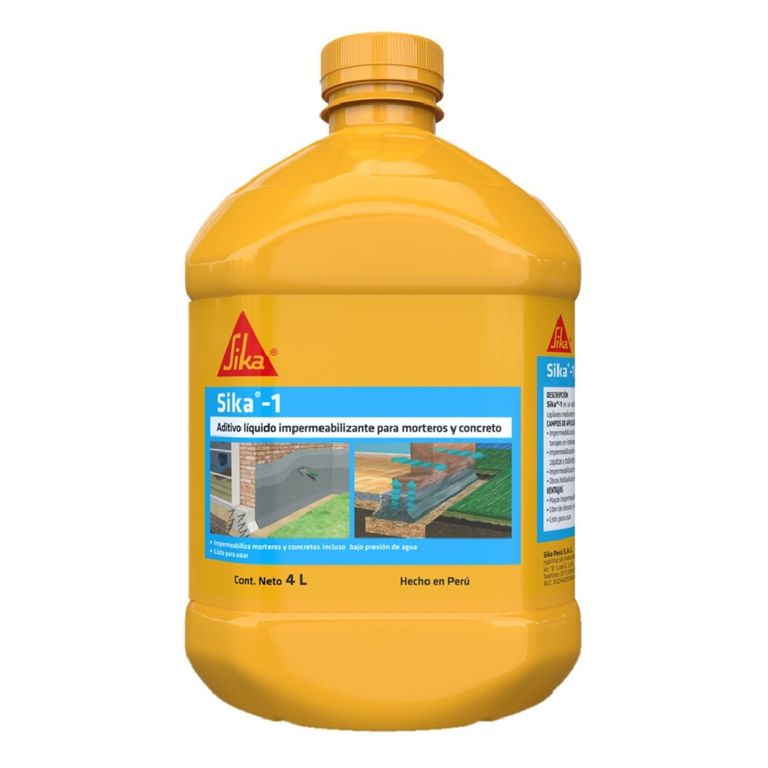 Aditivo Impermeabilizante para concreto 1 Líquido x 4L