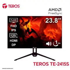 Teros - Monitor Plano TE-2415S 23.8” IPS Full HD 120 Hz