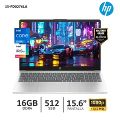 HP - Laptop 15-fd0276la Core i7-1355U 16Gb Ram 512Gb SSD 15.6” FHD - B9TZ2LA