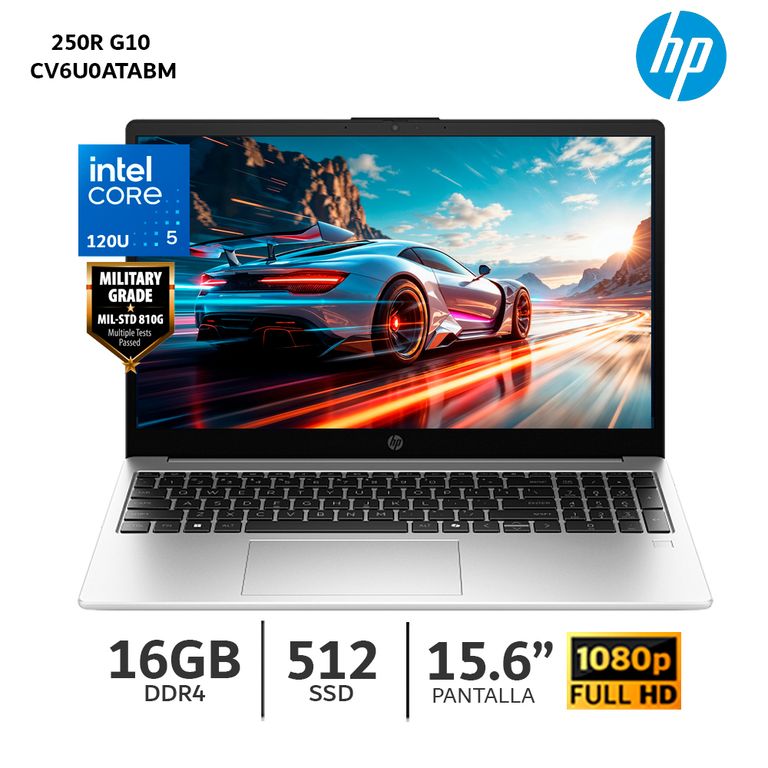 Laptop 250R G10 Core 5-120U 16Gb Ram 512Gb SSD 15.6” FHD CV6U0ATABM