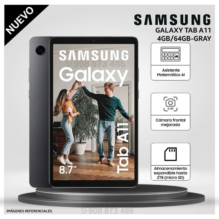 Tablet Galaxy TAB A11 4GB 64GB SSD 8.7 - SM-X133 - GRAY