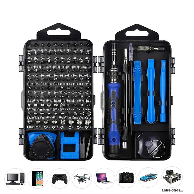 Kit de Destornilladores de Precisión 115 Piezas – Profesional y Versátil