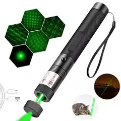 CAFINI - Linterna Láser Verde 3000M Recargable USB C Para Exterior y Oficina