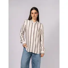 TOMMY HILFIGER - BLUSA STRIPE ROLL TAB