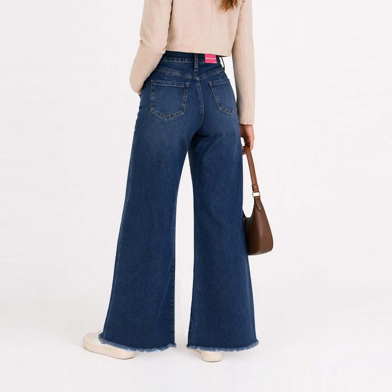 JEAN WIDE LEG PARA MUJER COTTONS JEANS FLAVIA TALL