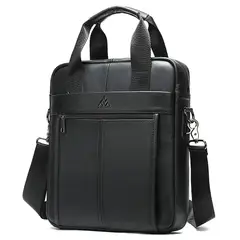 ALDEBARAN - Morral de Cuero Vacuno 8577 Alta Capacidad (Laptop 13" y A4)
